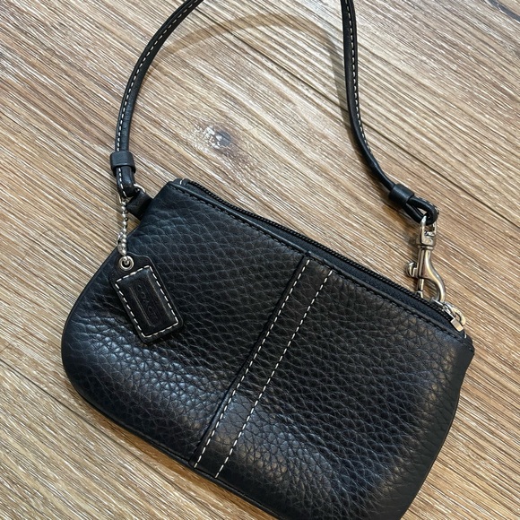 Coach Handbags - Coach Legacy Pebbled Leather Wristlet